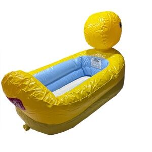 Munchkin Inflatable Yellow Duck Tub Ages 6-24 Months 31” x 19”